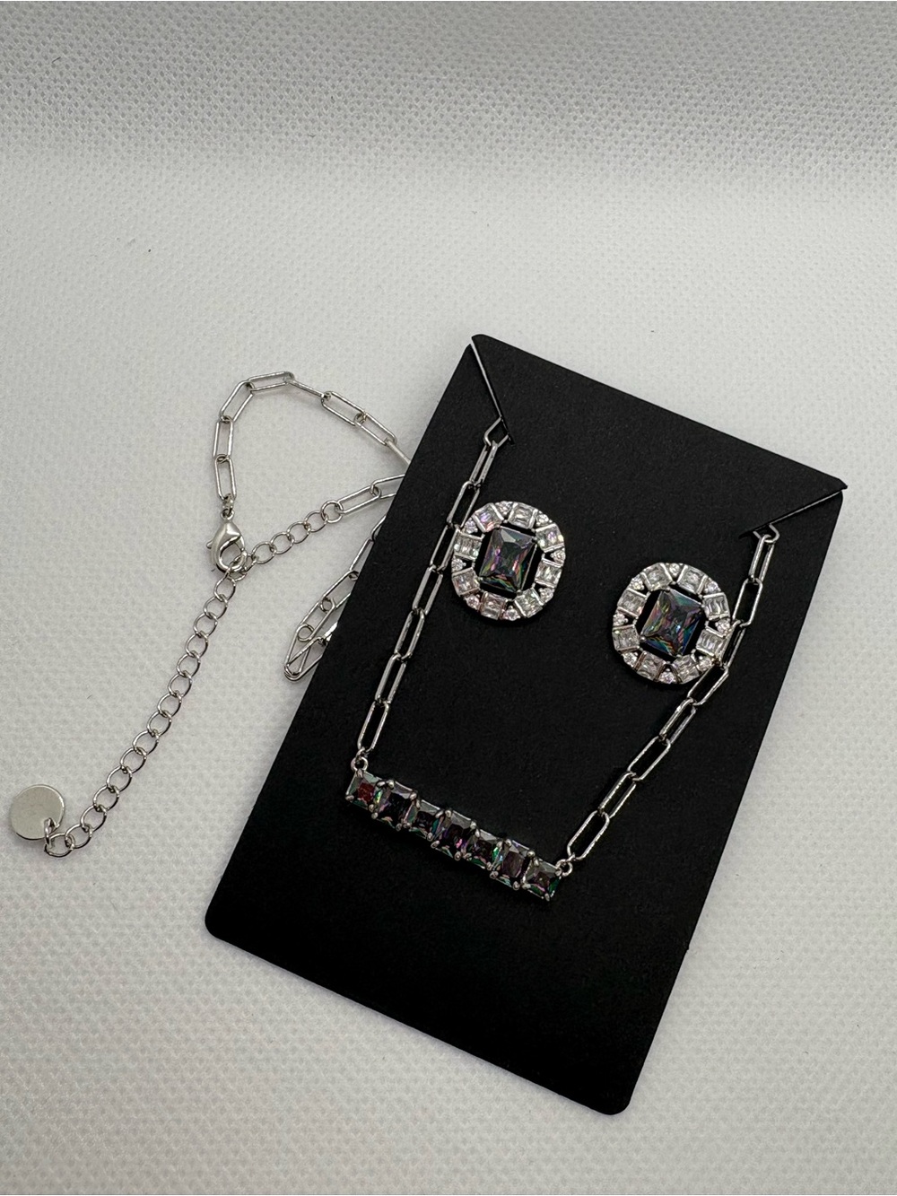 Matching earring and necklace set